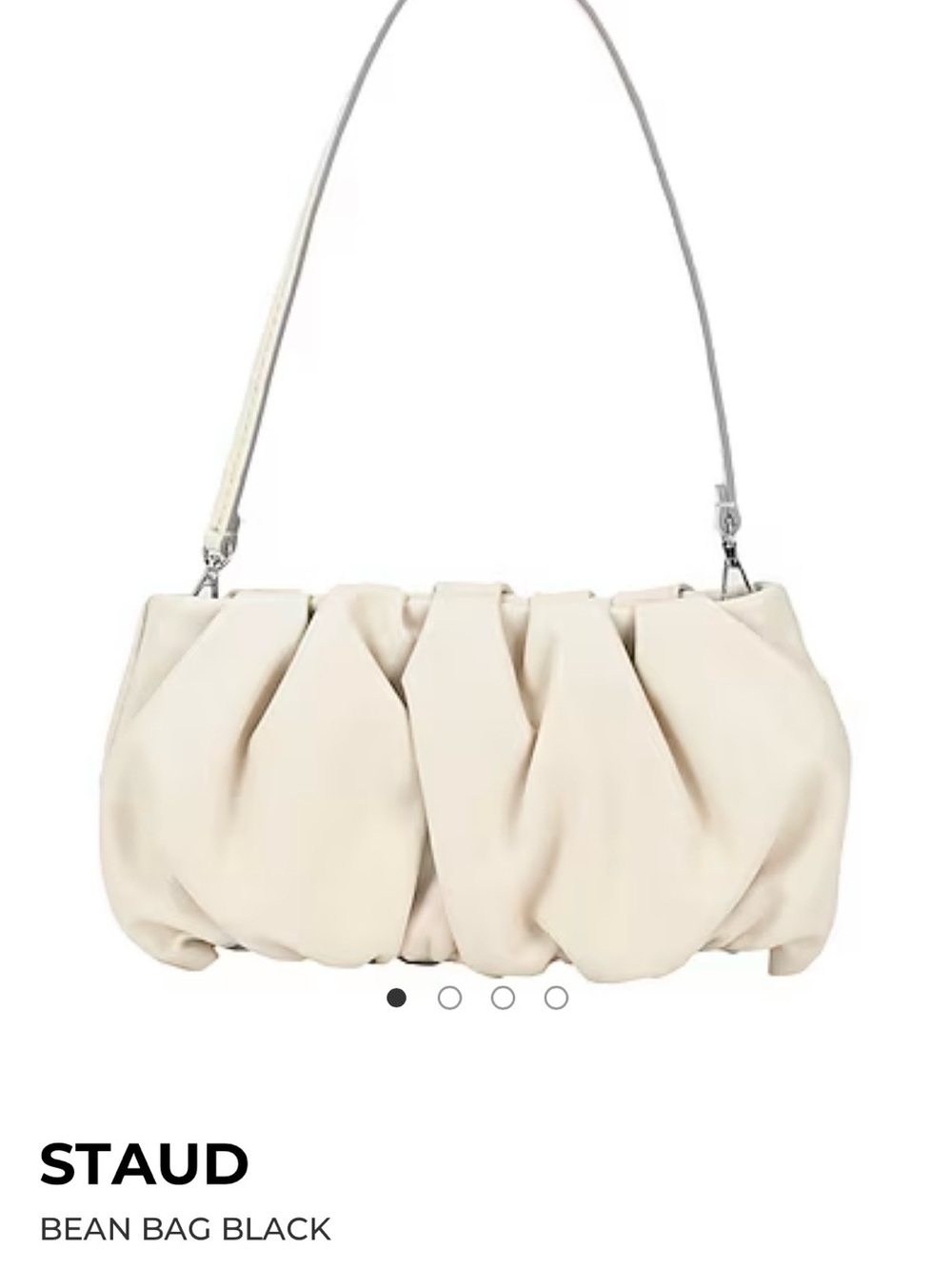 STAUD Cream Bean Bag